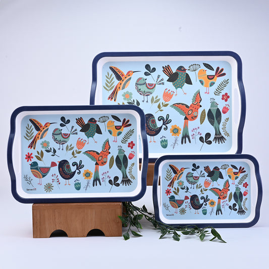 3 pc Sturdy Trays Set - Panchi