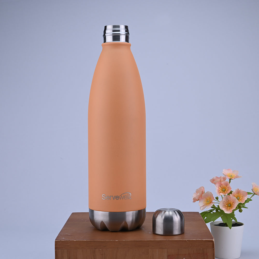 Bali Single Wall Bottle - Pastel Orange