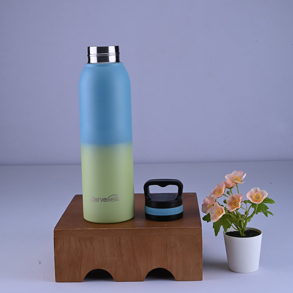Oslo Pro Vacuum Bottle 720 ml - 2 Tone PBluGrn