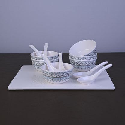 12 pc Soup Bowl with Spoon Set - Shilpi