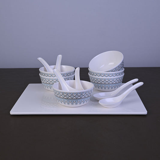 12pc Soup Bowl with Spoon Set - Shilpi