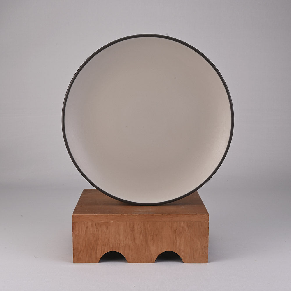 Buffet Plate Set 6pc Two Tone 32 cm - Terraclay + Brown