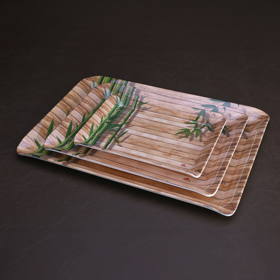 3 pc Stylo Trays Set - Bamboo Delite