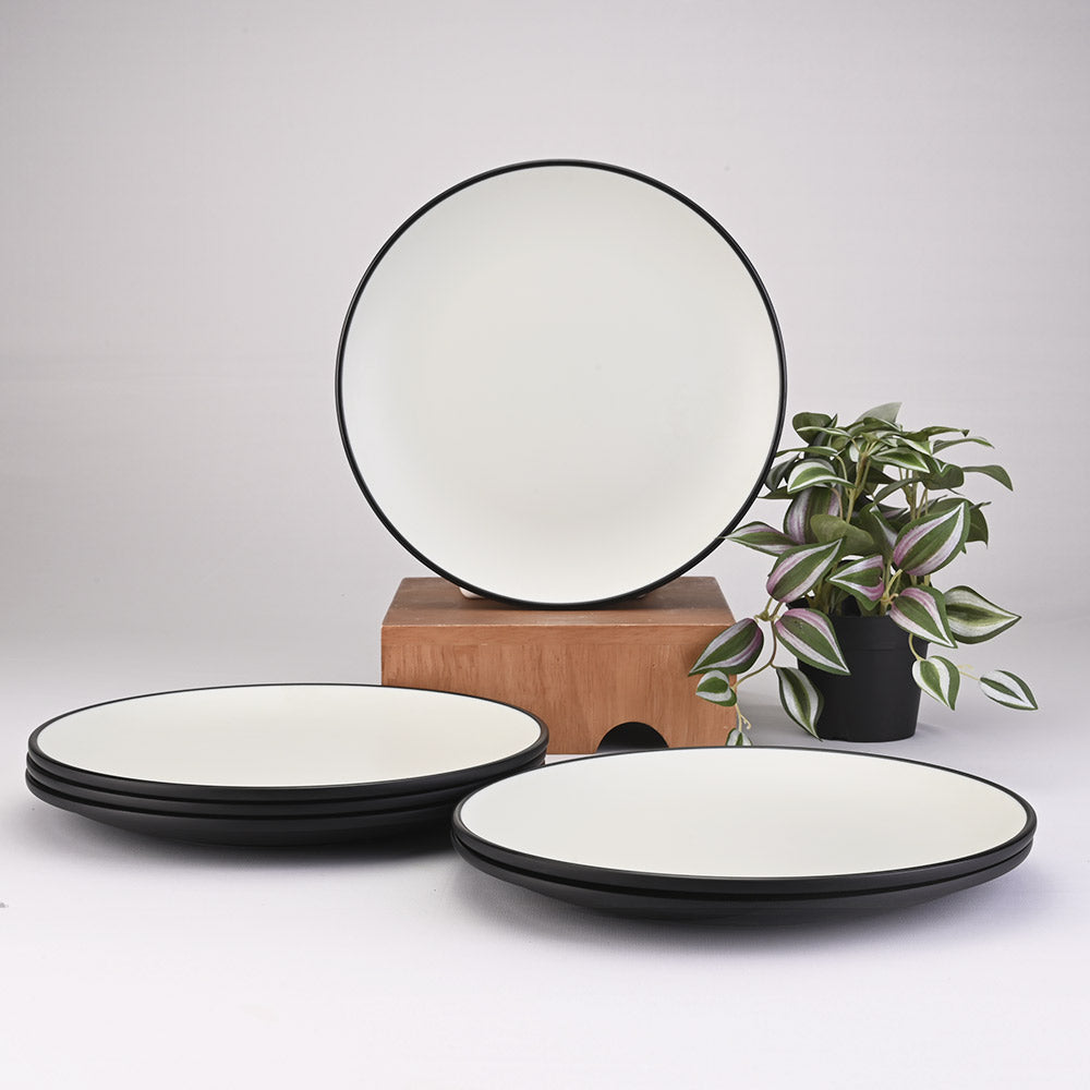 31 pc Dinner Set 2Tone - Black + Green