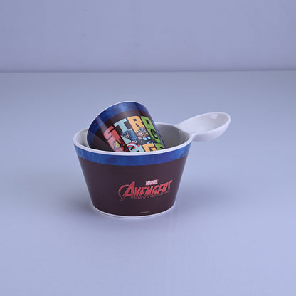 2 pc Fries Bowl & Glass Set - Avengers