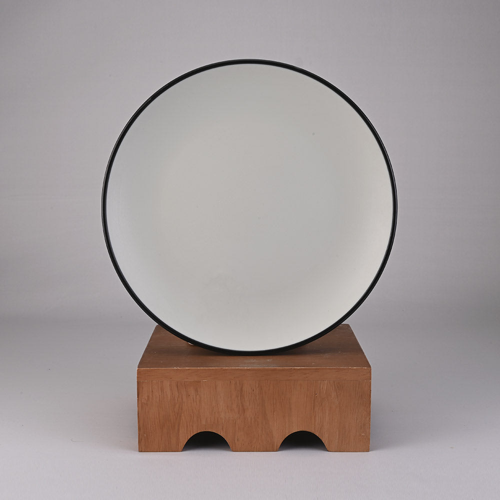 Dinner Plate Set 6pc Two Tone 26.5 cm - Black + Green