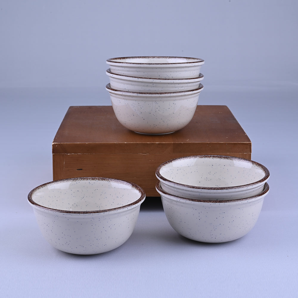 18 pc Buffet Set Gravel - Dot Cream