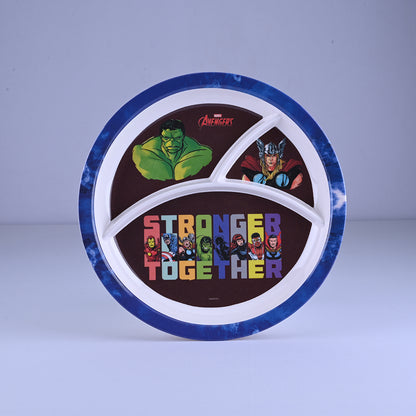 3 pc Rd 3Plate Fork & Spoon Set - Avengers