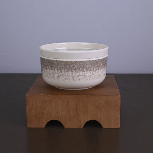 4 pc Serving Bowl with Lid Set Dome 16 cm - Crema