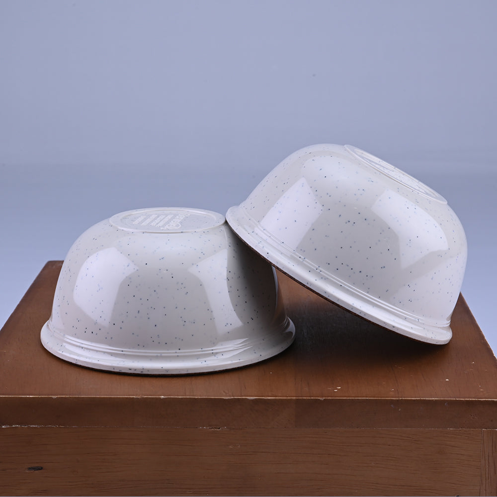 6 pc Veg Bowl Set Gravel 10.5 cm - Dot Cream