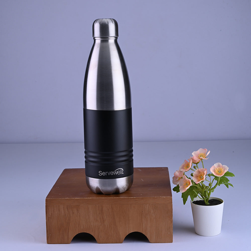 Indus Pro Vacuum Bottle 750 ml - Twin StlBlk