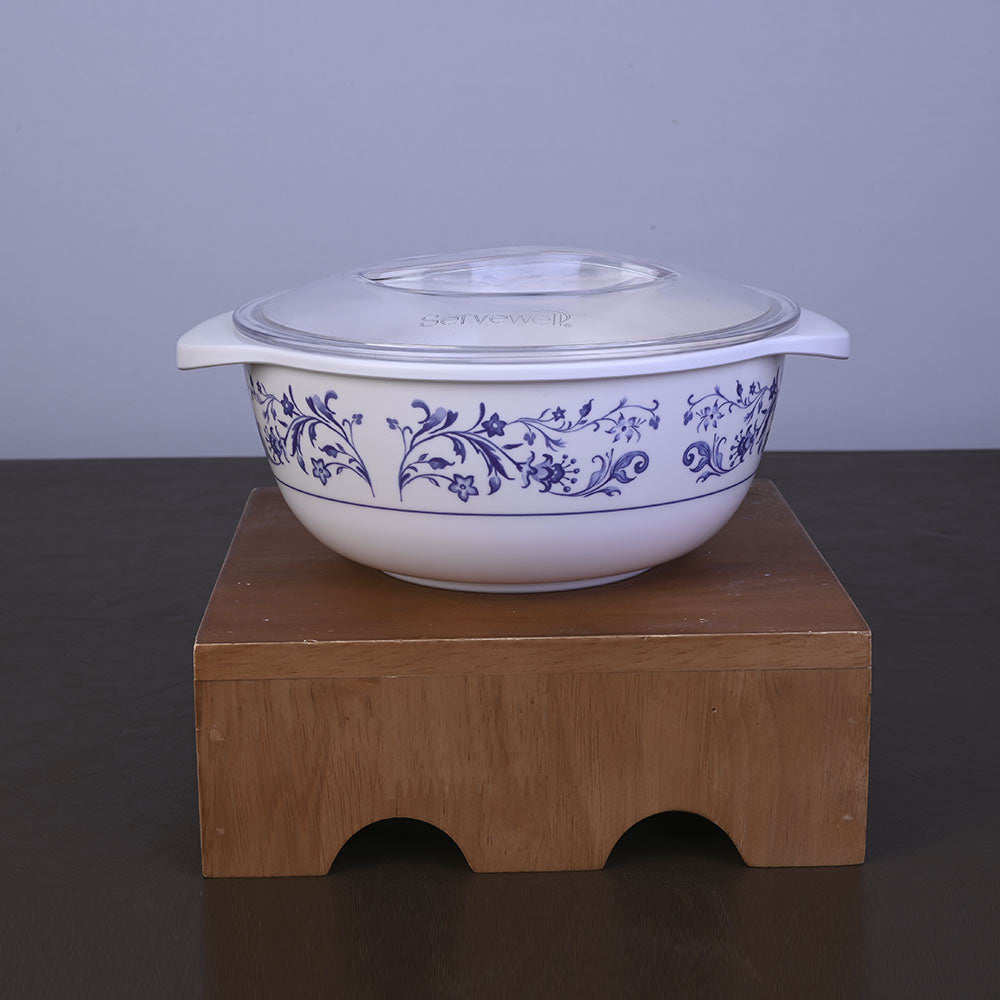 Serving Casserole with Lid Set 2 + 2 pc 19 cm - Blue pottery