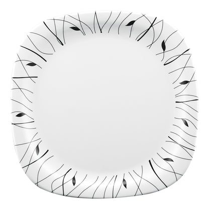 18 pc Sq Rnd Dinner Set - Black Linear