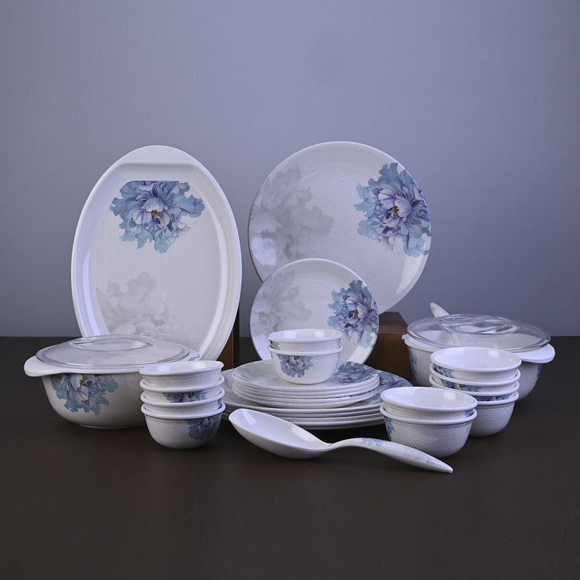 Camellia Dinner Set with a mesmerising floral design by Servewell