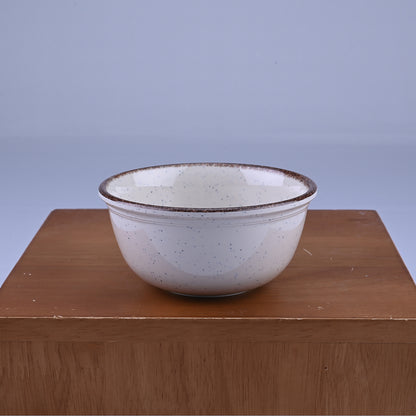 6 pc Veg Bowl Set Gravel 10.5 cm - Dot Cream