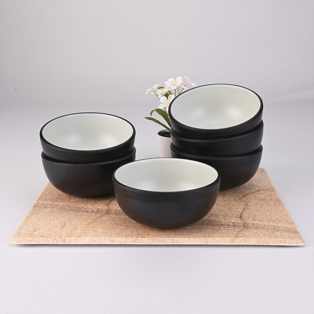 31 pc Dinner Set 2Tone - Black + Green