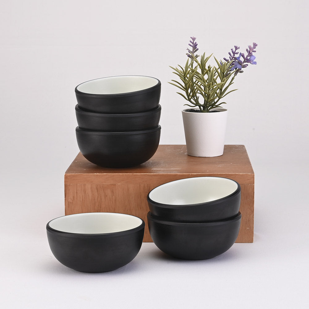 31 pc Dinner Set 2Tone - Black + Green