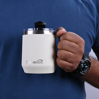 Dash SS Vacuum Mug 450 ml - Ivory