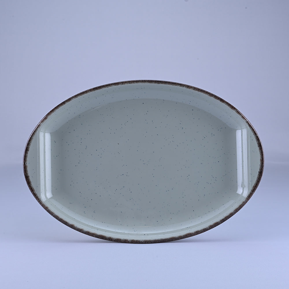 31 pc Dinner Set Gravel - Dot Green