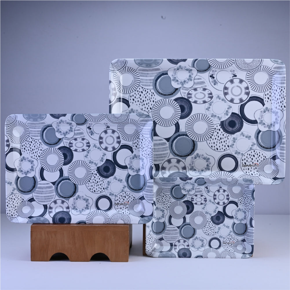 3 pc Tray Set Twin Stylo - Indish