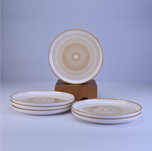 6 pc Dinner Plate Set Dome 27 cm - Arkaya