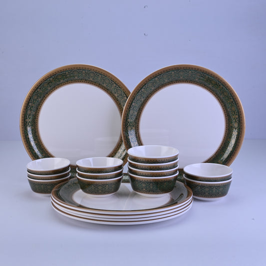 18 pc Dinner Set Rnd Gold - Nirvana