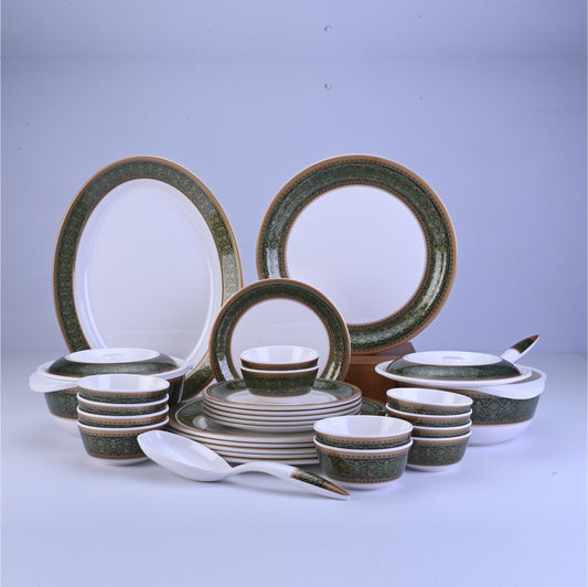 31 pc Dinner Set Rnd Gold - Nirvana