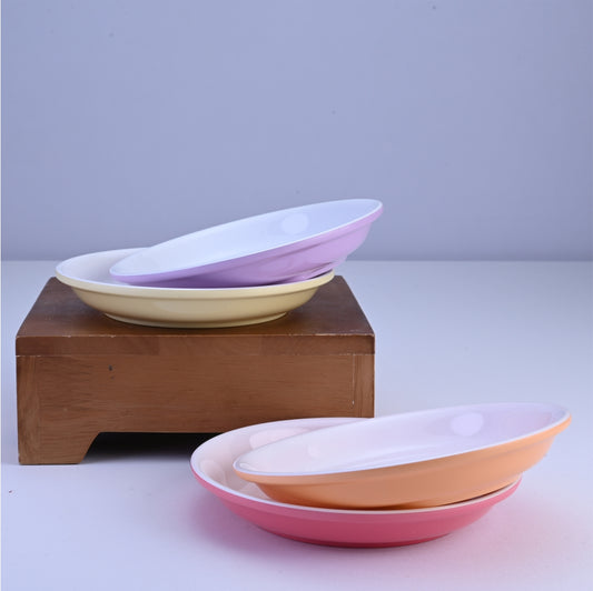 4 pc Snack Plate Set 17 cm Twin - Multi