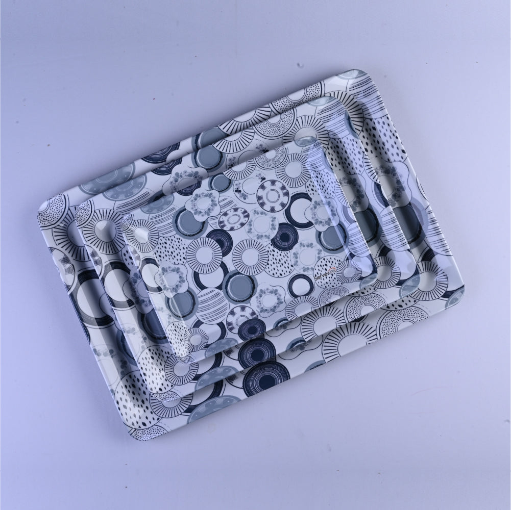 3 pc Tray Set Twin Stylo - Indish