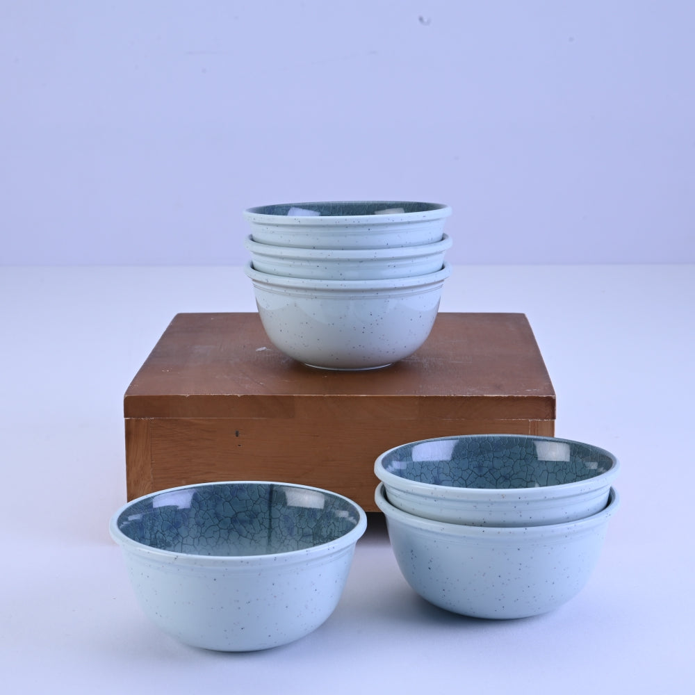 18 pc Dinner Set Gravel - Dot Blue
