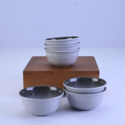 18 pc Dinner Set Gravel - Dot Silver