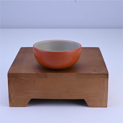 6 pc Veg Bowl Set 2 Tone 10 cm - Terracota and Brown