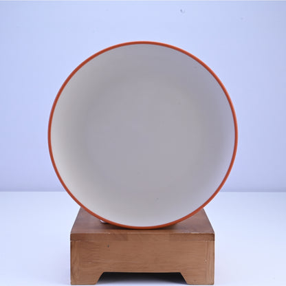6 pc Dinner Plate Set 2 Tone 26.5 cm - Terracota and Brown