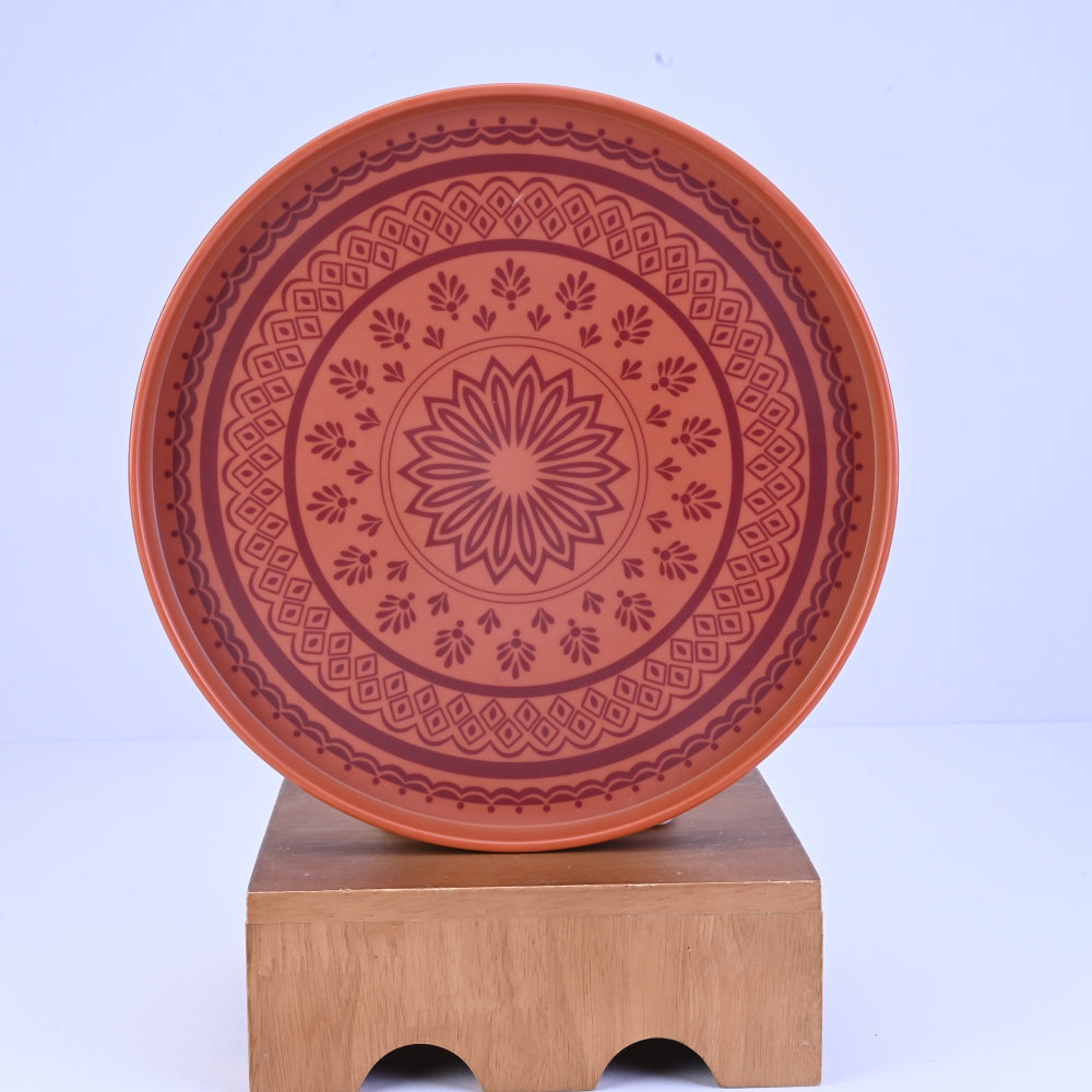 6 pc Dinner Plate Set Thali 28 cm - Kolam