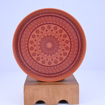 6 pc Dinner Plate Set Thali 28 cm - Kolam