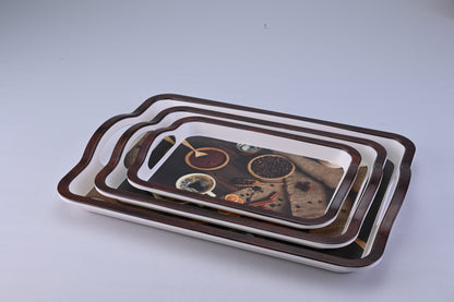 3 pc Sturdy Trays Set - Dalchini