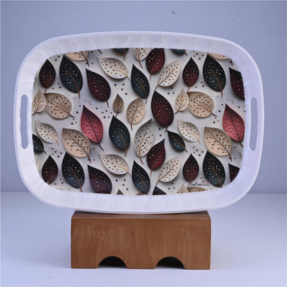 3 pc Tray Set Zebra - Gold Dots