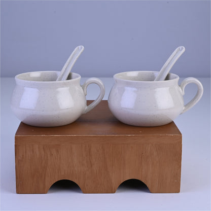 4 pc Soup Mug Set