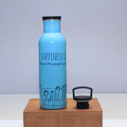 Striker SS Single Wall Bottle 800 ml - Happiness Is IBlue