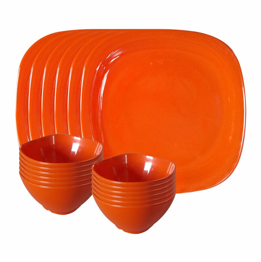 18pc Dinner Set - Orange