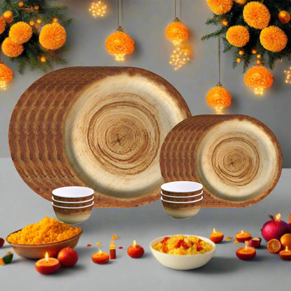 18pc Dinner Set Round Matte - Stump
