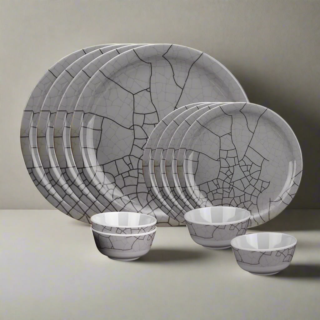 12 pc Dinner Set Rnd - Veins