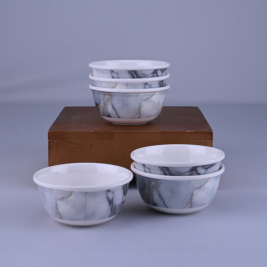 6 pc Veg Bowl Set Arch 10.5 cm - Marboreal