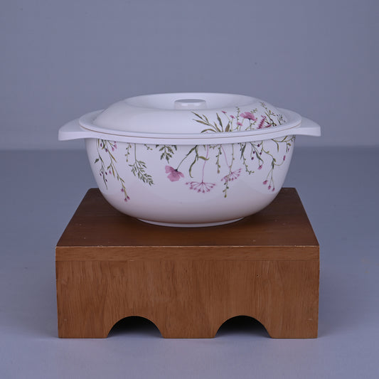 2 pc Serving Bowl with Lid Set Rnd 19 cm - Wild Flower