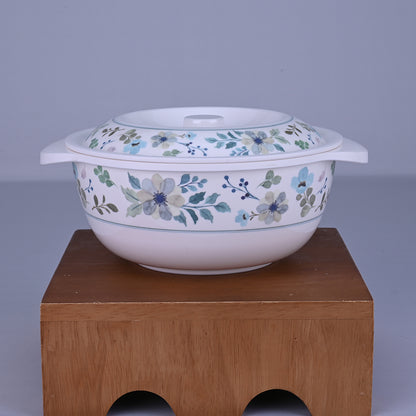2 pc Serving Bowl with Lid Set Rnd 19 cm - Forget Me Not