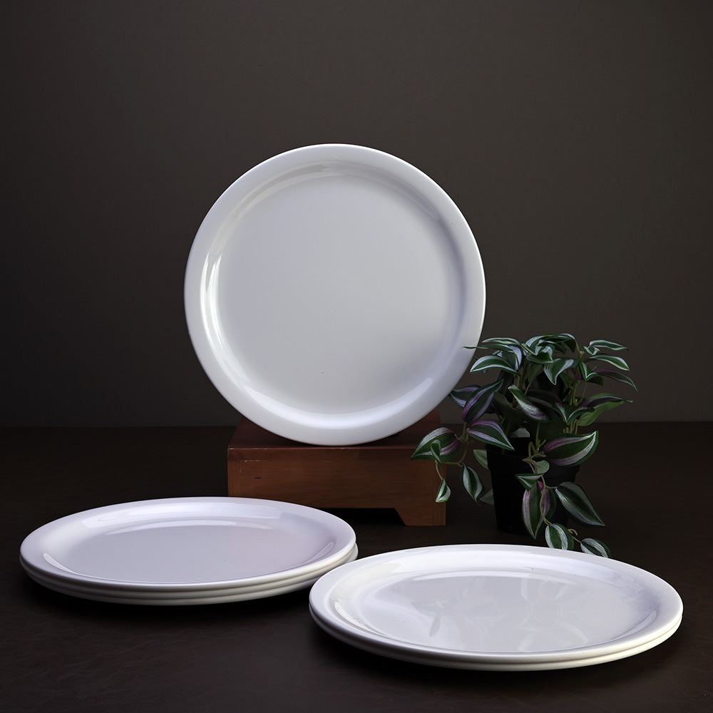 6pc buffet plate set 32cm: White