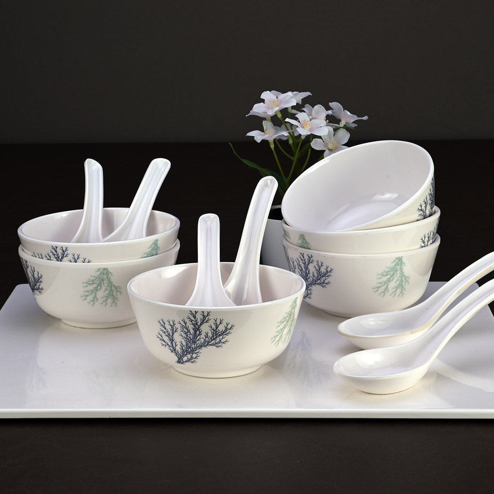 12pc Soup Set: Winter Forest