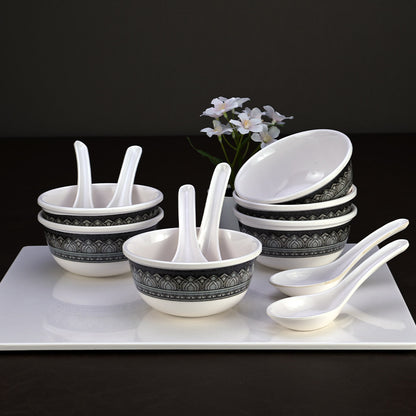 12pc Soup Set: Antique