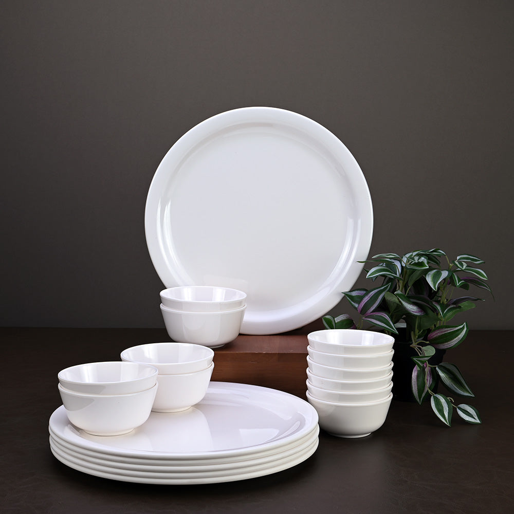 18pc Dinner Set: Dora - White