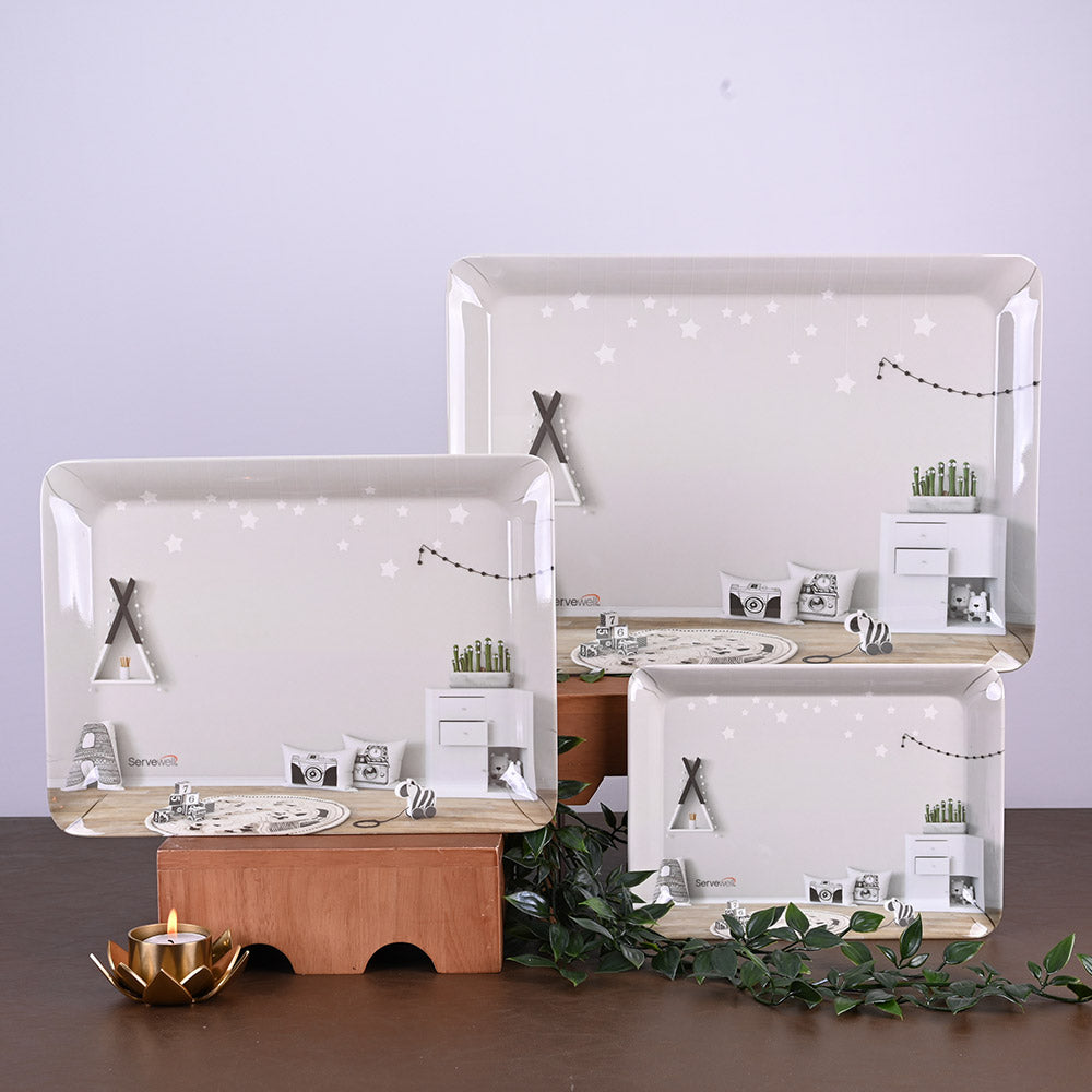 3pc Trays Set: Playroom
